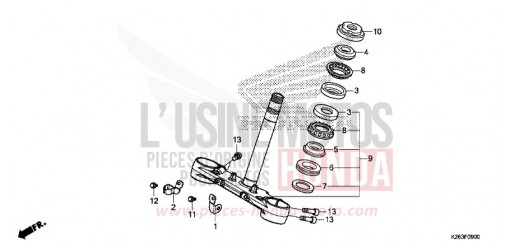 STEERING STEM MSX125D de 2013